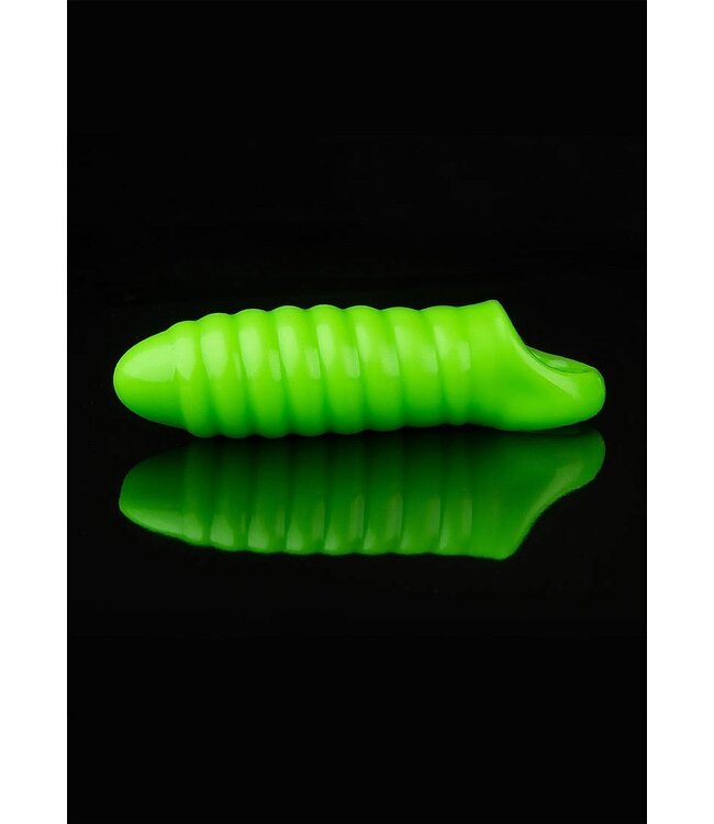 Ouch! Glow in the Dark Ouch! Glow in the Dark Dikke Rekbare Penishoes Met Ballenriem – Extra Lang