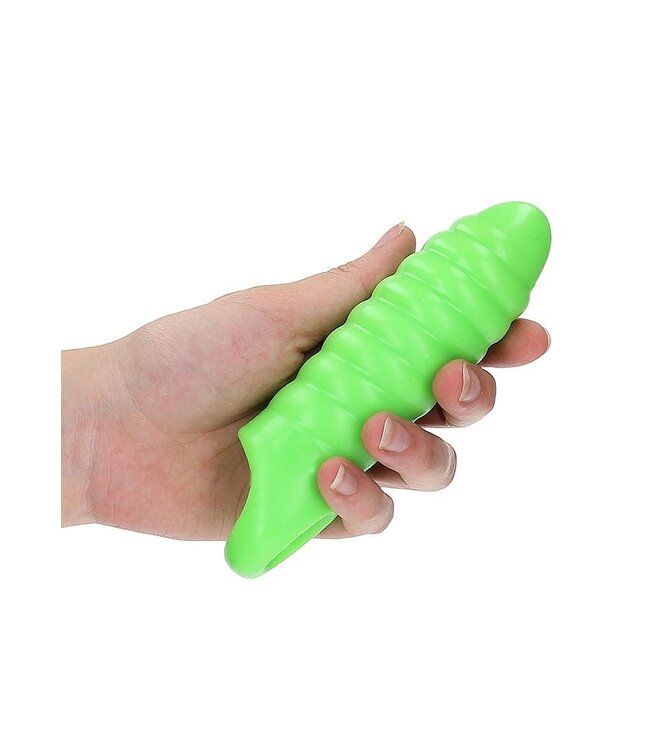 Ouch! Glow in the Dark Ouch! Glow in the Dark Dikke Rekbare Penishoes Met Ballenriem – Extra Lang