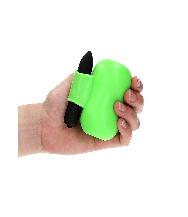 Ouch! Glow in the Dark Ouch! Glow in the Dark Vibrerende Bondage Masturbator Met Bullet Vibrator