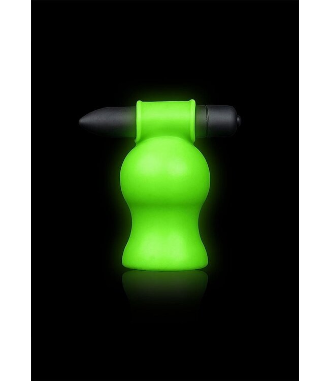 Ouch! Glow in the Dark Glow in the Dark Vibrating Head Masturbator for Ultimate Pleasure