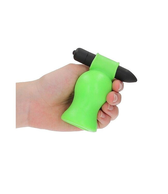 Ouch! Glow in the Dark Glow In The Dark Vibrerende Masturbator Met Bullet Vibrator – Ouch! Shots