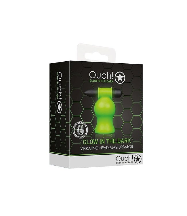 Ouch! Glow in the Dark Glow In The Dark Vibrerende Masturbator Met Bullet Vibrator – Ouch! Shots