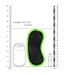 Ouch! Glow in the Dark Bondage Oogmasker Met Glow In The Dark Fluorescerende Groen