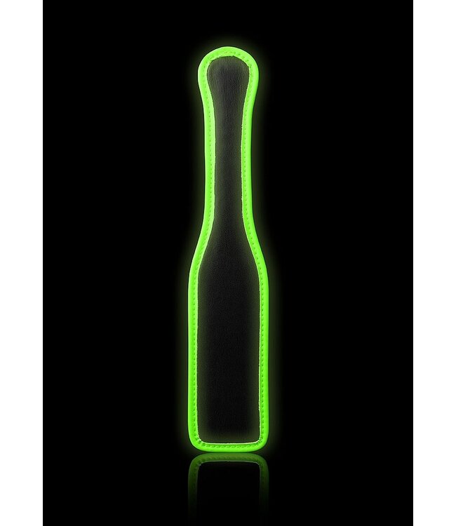 Ouch! Glow in the Dark Glow in the Dark PU Leer Paddle 30x6 cm Voor Kinky Bondage