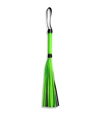 Ouch! Glow in the Dark Ouch! Glow in the Dark Flogger - Exciting Bondage Accessory Green