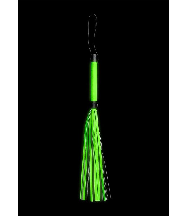 Ouch! Glow in the Dark Ouch! Flogger Glow In The Dark – Leuchtendes Bondage-Accessoire Grün