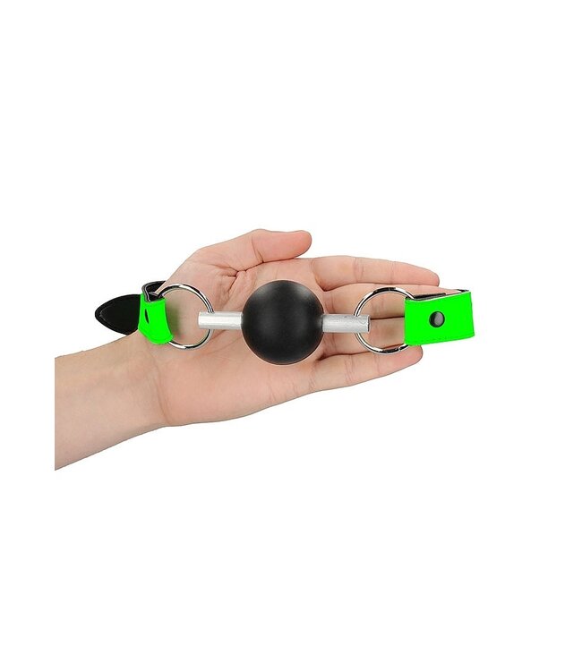 Ouch! Glow in the Dark Glow in the Dark Ball Gag – Playful Bondage Fun for All!
