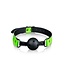 Ouch! Glow in the Dark PU-Leer Glow in the Dark Ball Gag Met Fluorescerende Details – Eén Maat