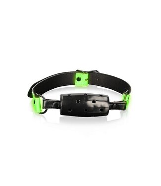 Ouch! Glow in the Dark Glow in the Dark Cylinder Gag | Authentic Phthalate-Free Bondage Toy