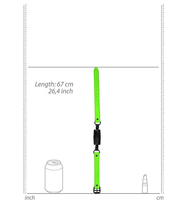 Ouch! Glow in the Dark Glow in the Dark Ball Gag Met Fluorescerende Accenten | Authentiek Bondage