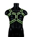 Ouch! Glow in the Dark Ouch! Bondageharnas Met Fluorescerende Groene Glow In The Dark Accenten