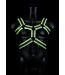 Ouch! Glow in the Dark Glow in the Dark Ouch! Bondage Harness with Adjustable Fit - Green