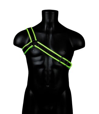 Ouch! Glow in the Dark Ouch! Neon Bondage-Harness – Fluoreszierend und Dehnbar für jeden Körper