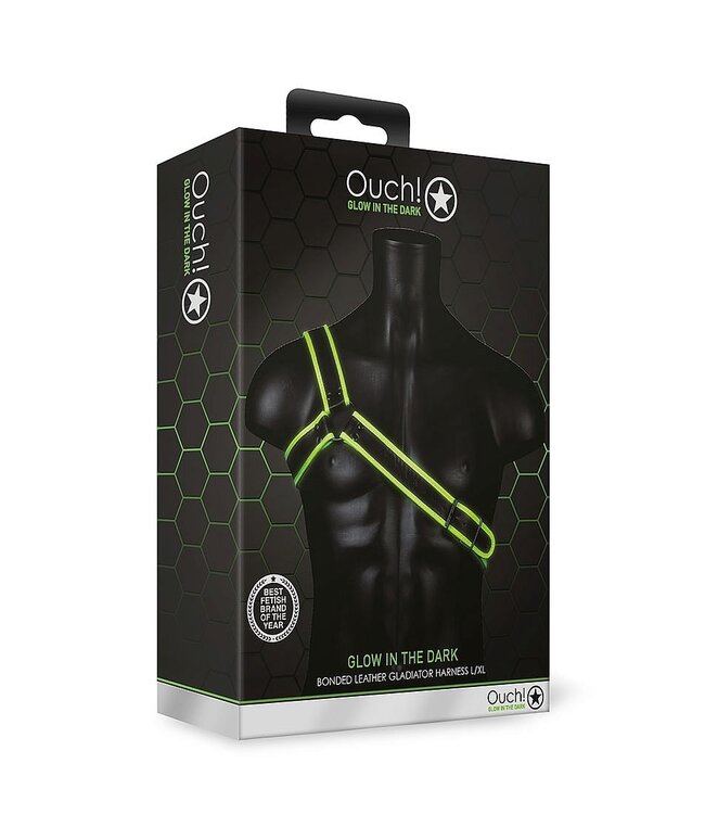 Ouch! Glow in the Dark Glow in the Dark Gladiator Harness – Cool Fluorescent Design