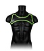 Ouch! Glow in the Dark Neopreen Bondage Harnas Met Fluorescerende Details En Glow In The Dark Effect