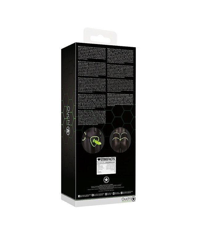 Ouch! Glow in the Dark Glow in the Dark Strap-On Harness - Playful & Adjustable Pleasure