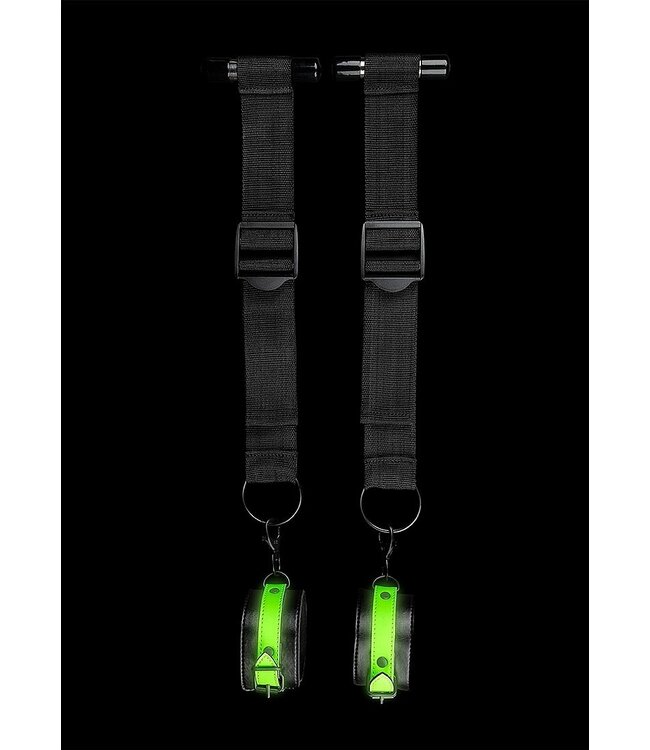 Ouch! Glow in the Dark Deurframe Bondage Set Met Fluorescerende Glow In The Dark Details