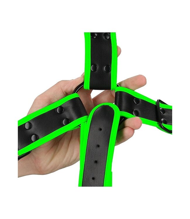Ouch! Glow in the Dark Ouch! Glow In The Dark Adjustable Crotch Harness - Fluorescent Green