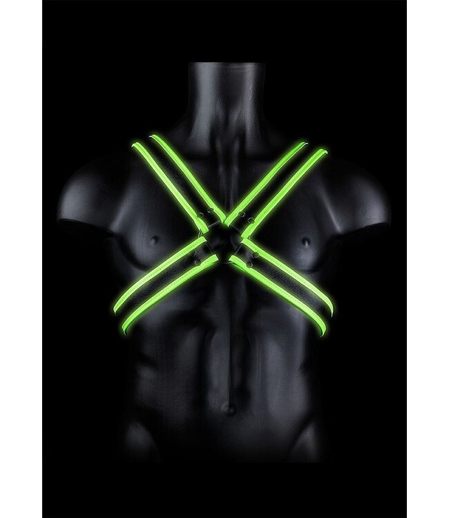 Ouch! Glow in the Dark Ouch! Glow In The Dark Adjustable Crotch Harness - Fluorescent Green