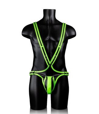 Ouch! Glow in the Dark Ouch! Glow in the Dark Adjustable Green Body Bondage Harness