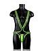 Ouch! Glow in the Dark Ouch! Bodybondage Verstelbaar Glow In The Dark Harnas Met Fluorescent Groen