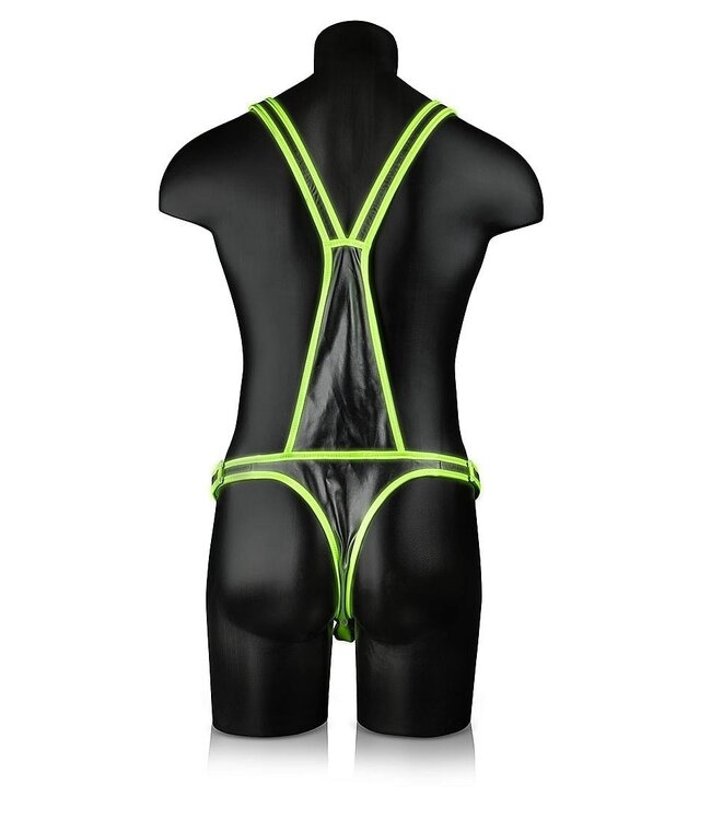 Ouch! Glow in the Dark Ouch! Glow in the Dark Adjustable Green Body Bondage Harness