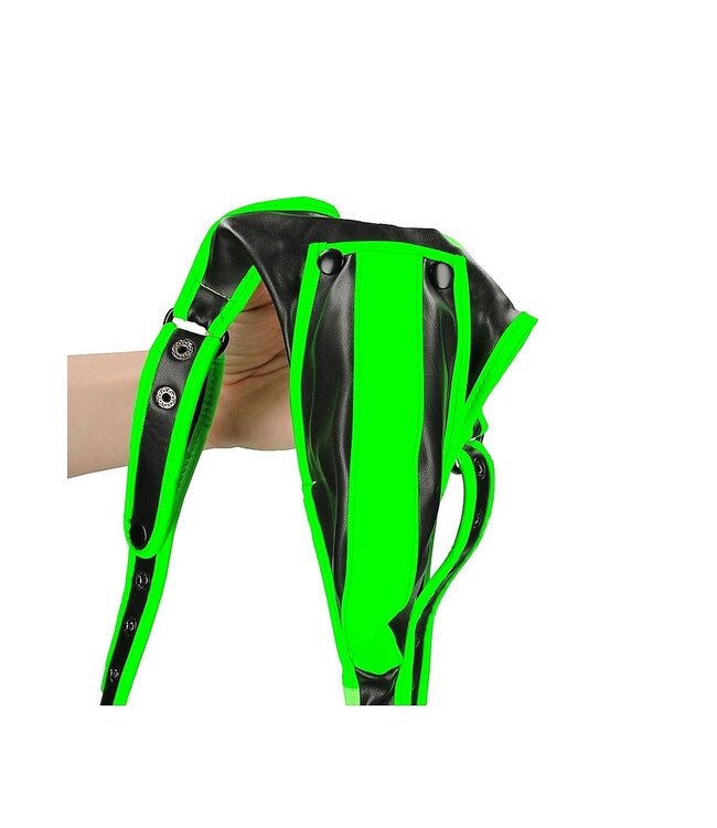 Ouch! Glow in the Dark Ouch! Glow in the Dark Adjustable Green Body Bondage Harness