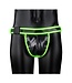 Ouch! Glow in the Dark Glow-in-the-Dark Jockstrap with Buckle - Eye-Catching Bondage Style