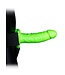 Ouch! Glow in the Dark Glow in the Dark Strap-On-Harness 18 cm – Elastisch und Verstellbar