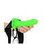 Ouch! Glow in the Dark Siliconen Strap-On Harnas 18 cm Met Verstelbare Elastiek En Glow in the Dark