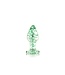 Ouch! Glow in the Dark Glazen Anale Buttplug 7 cm Met Glow in the Dark Fluorescerend Effect