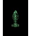 Ouch! Glow in the Dark Glow in the Dark Glass Butt Plug 8cm | Ouch! by Shots