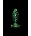 Ouch! Glow in the Dark Glow in the Dark Glas-Buttplug groß – Fesselndes Vergnügen im Dunkeln
