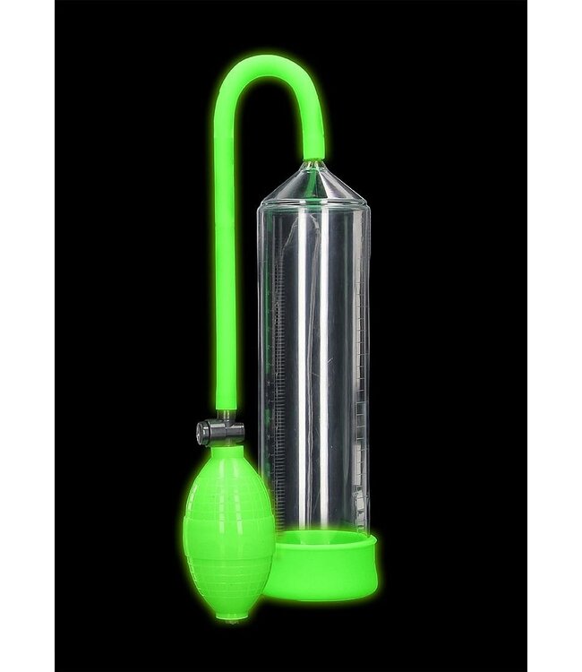 Ouch! Glow in the Dark Ouch! Klassische Penispumpe Glow in the Dark – Fluoreszierender Spaß!