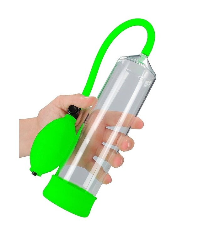Ouch! Glow in the Dark Glow in the Dark Classic Penis Pump by Ouch! - Ergonomic Design