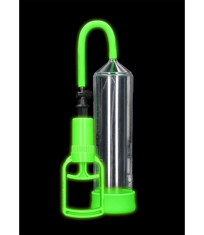 Ouch! Glow in the Dark Ouch! Glow in the Dark Penispumpe – Komfortable Anfänger-Vibrationspumpe