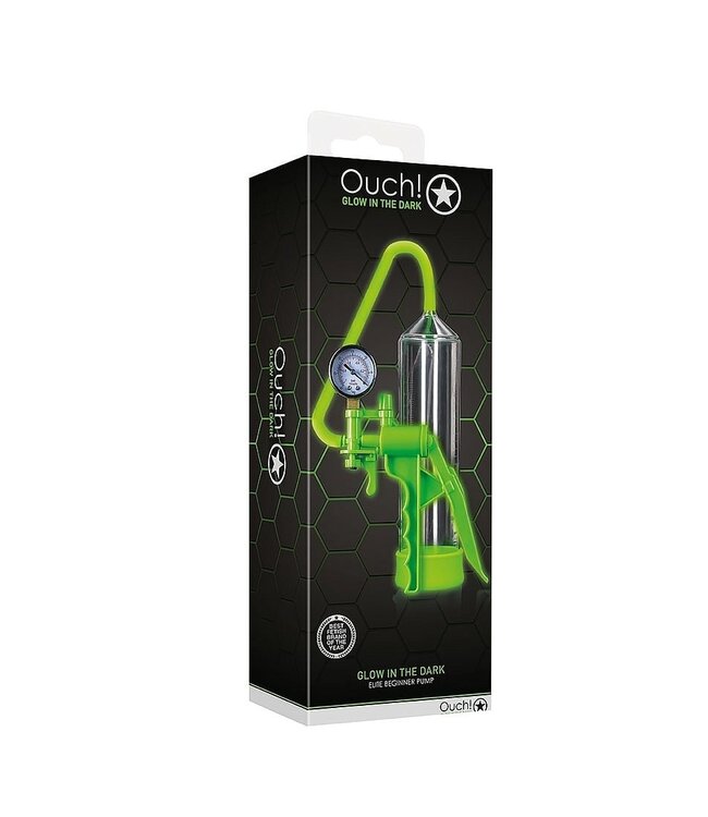 Ouch! Glow in the Dark Elite Glow in the Dark Penis Pump – Power, Comfort & Style
