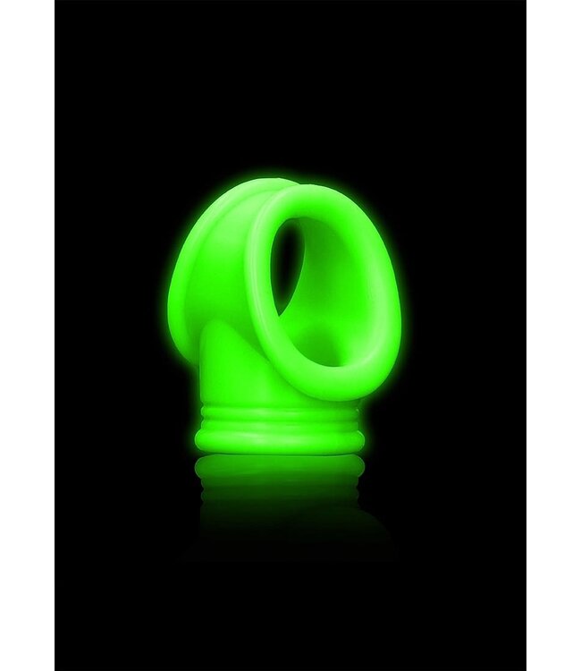 Ouch! Glow in the Dark Glow in the Dark Cockring Ball Strap – Ultimate Pleasure & Control