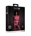 Ouch! Glow in the Dark Neon UV-Actieve Body Met Griekse Halslijn In Roze En Groen – Comfortabel & Rekbaar