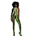 Ouch! Glow in the Dark Neon Green Plus Size Halter Neck Bodystocking | Ouch! Shots Lingerie