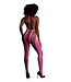 Ouch! Glow in the Dark Neonroze Bodystocking Met Halternek En Lage Rug UV-Actief – Ouch! By Shots