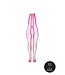 Ouch! Glow in the Dark Neon Bodystocking mit Neckholder in Neonrosa – Strahlen Sie in der Nacht!
