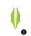 Ouch! Glow in the Dark UV-Active Neon Green High-Cut Bodysuit | Ouch! By Shots