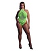 Ouch! Glow in the Dark Neon Groen UV-Actieve Body Met Halternek Voor Feest en Lingerie