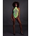 Ouch! Glow in the Dark Neon Groen UV-Actieve Body Met Halternek Voor Feest en Lingerie