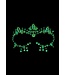 Ouch! Glow in the Dark Strahlende Glamour-Gesichts- & Körper-Sticker für nächtliche Show-Effekte