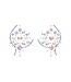 Ouch! Glow in the Dark Glow-in-the-Dark Tepelstickers Met Glitter Voor Lichaamsdecoratie