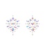 Ouch! Glow in the Dark Glow-in-the-Dark Tepelstickers Met Glitter Voor Lichaamsdecoratie