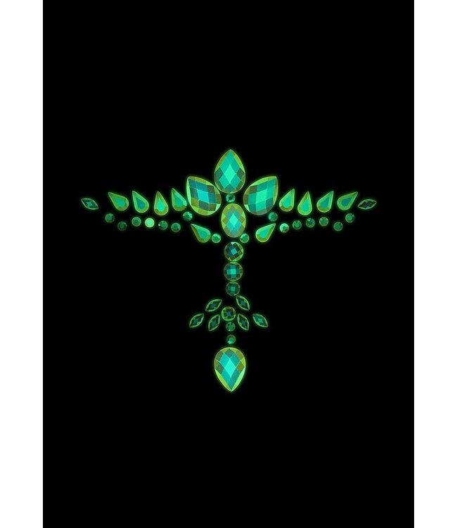 Ouch! Glow in the Dark Lichtgevende Glitter Borst Stickers Voor Body Jewelry Met Glow Effect