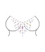 Ouch! Glow in the Dark Glitter & Glow Body Jewellery Stickers for a Dazzling Chest Shine